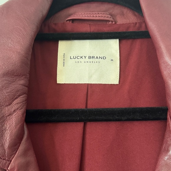 Deep Red Leather Jacket - Picture 5 of 13